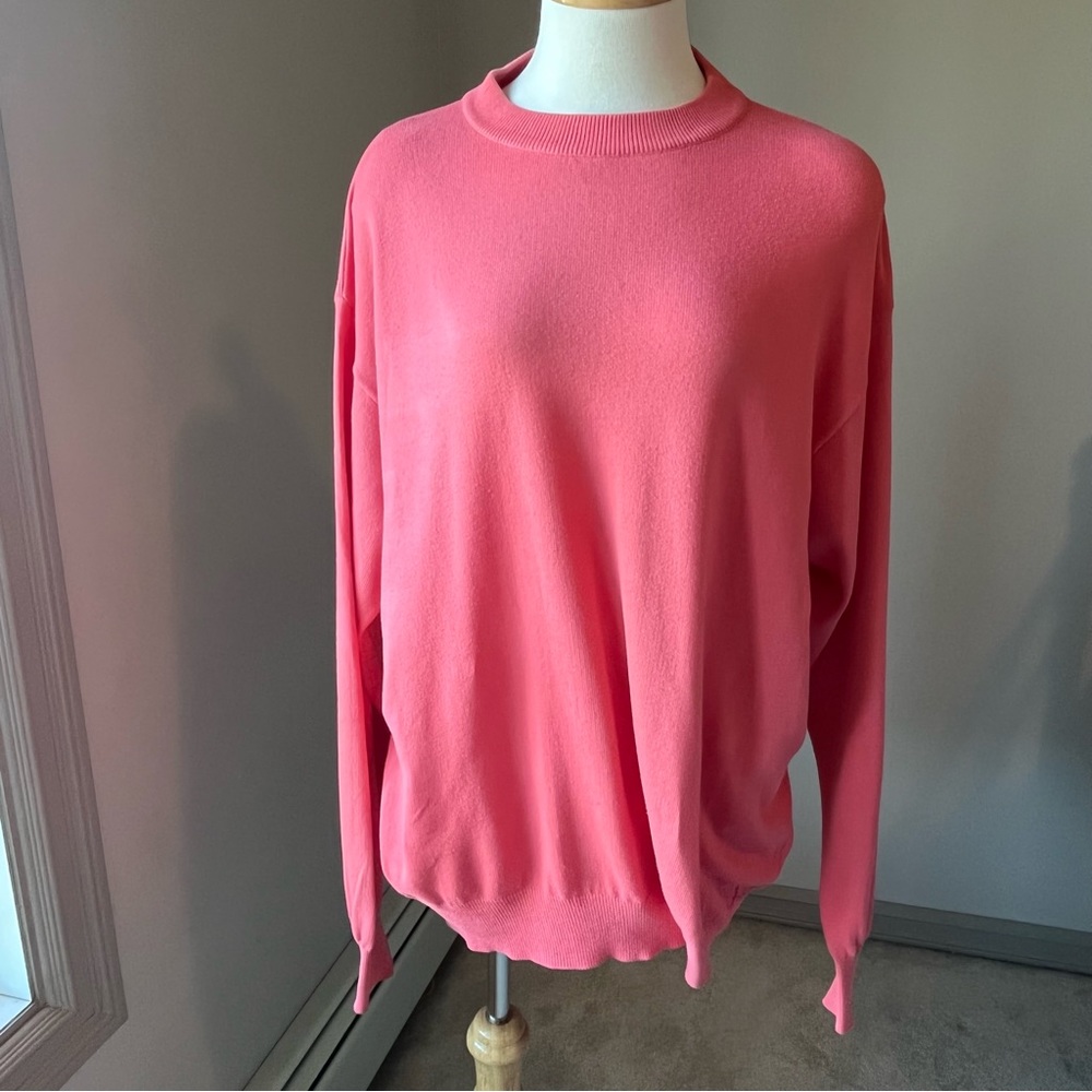 Vintage Benetton Salmon Pink Cotton Sweater